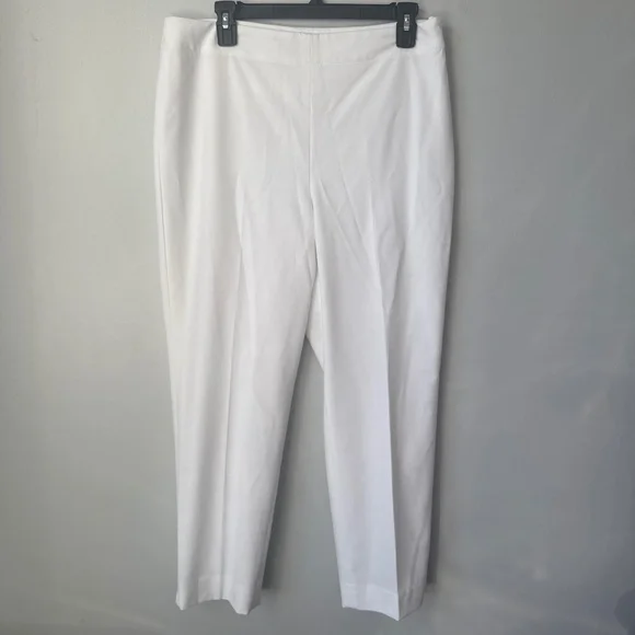 Talbots Hollywood style white lined pants - Picture 1 of 8